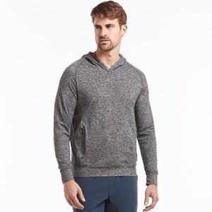 Public Rec Men’s Politan Hoodie in Heather Black (Grey) Size Large